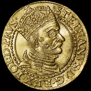 Stefan Batory, Dukat 1580, Gdańsk - b. rzadki i piękny