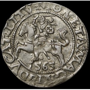 Sigismund II Augustus, Half-grosz, 1565, Vilnius – 22 Pogoń, Axe, L/LITV