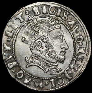 Zygmunt II August, Grosz na stopę litewską 1546, Wilno - LIT/LITVA - piękny