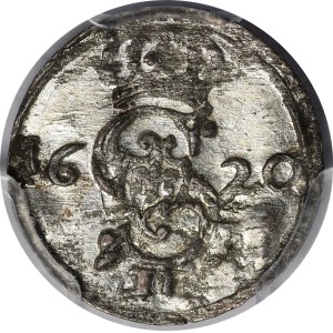 Zygmunt III. Vasa, dvudenár z roku 1620, Vilnius – krásný