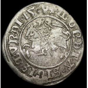 Sigismund I the Old, Half-Groschen, 1509, Vilnius - Pogoń with scabbard - error, mirror-image E - very rare