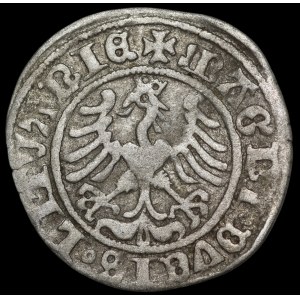 Sigismund I the Old, Half-Groschen, 1509, Vilnius - Pogoń with scabbard - error, mirror-image E - very rare