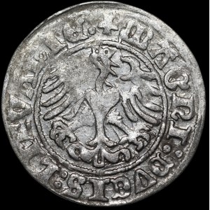 Sigismund I the Old, Half-Grosz, 1510, Vilnius—Ring on the handle—large zero, colon