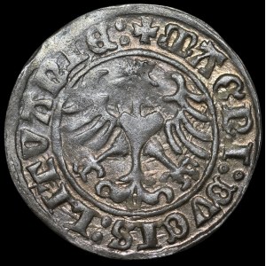 Sigismund I the Old, Half-Groschen, 1510, Vilnius — No ring on the hilt — large zero, colon