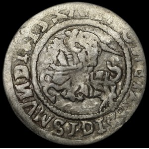 Sigismund I the Old, Half-Groschen, 1527, Vilnius—mirror-image Z—uninscribed and very rare