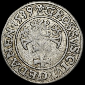Sigismund I. der Alte, Groschen von 1539, Danzig