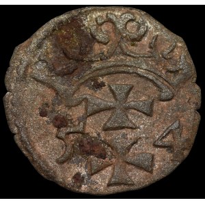 Sigismund II Augustus, Denarius, 1554, Gdańsk – rare
