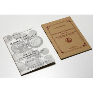 Józef Tyszkiewicz, Numismatic Handbook Containing Amateur Prices for Polish Coins from 1506 to 1795; Konrad Berezowski, Price List of Polish Coins—a collection of coin price lists (2 vols.)