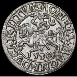 Sigismund II Augustus, Half-Grosz, 1550, Vilnius - LI/LITVA