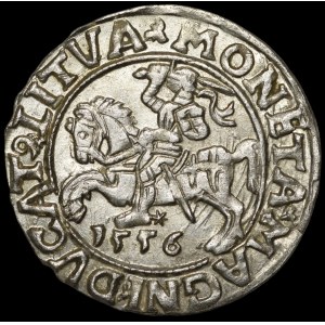 Sigismund II Augustus, Half-Groschen, 1556, Vilnius - LI/LITVA - beautiful