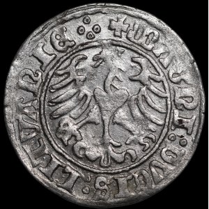 Sigismund I the Old, Half-Grosz, 1510, Vilnius—large zero, four dots