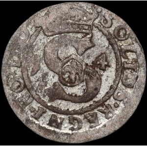 Sigismund III Vasa, Szeląg, 1614, Bydgoszcz—SOLIDS error—very rare