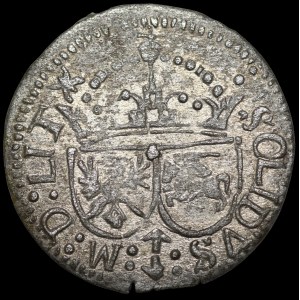 Sigismondo III Vasa, Szeląg 1616, Vilnius - “kątomierze” - raro