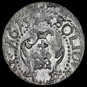 Sigismond III Vasa, Szeląg 1615, Riga - RIG - plus rare