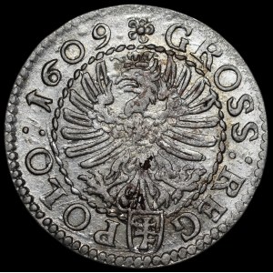 Zygmunt III Waza, Grosz 1609, Kraków - Pilawa