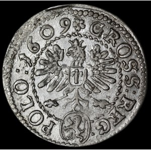 Sigismondo III Vasa, Grosz del 1609, Cracovia - Lewart