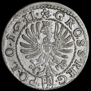 Zygmunt III Waza, Grosz 1611, Kraków - piękny