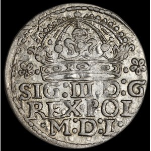 Sigismund III Vasa, Groschen 1613, Kraków — variant: 1∙6∙13