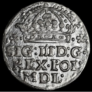 Zikmund III. Vasa, groš z roku 1614, Krakov – :16∙14: – krásný