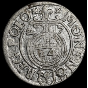 Sigismund III. Wasa, Półtorak 1627, Bydgoszcz – Półkozic auf dem Zierschild