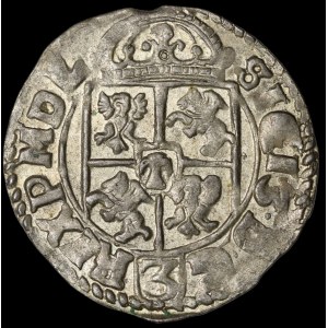 Sigismond III Vasa, Półtorak 1616, Cracovie - Un sauge dans un bouclier simple