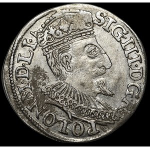 Sigismund III Vasa, Trojak 1595, Olkusz—no mark