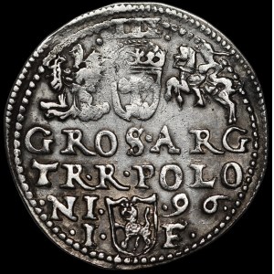 Zygmunt III Waza, Trojak 1596, Olkusz - POLONI