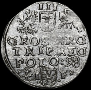 Sigismund III. Wasa, Trojak 1598, Wschowa – Blümchen, I-F