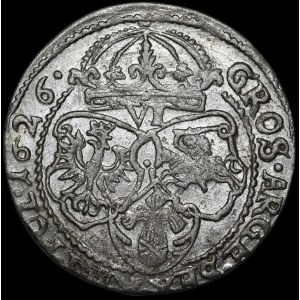 Sigismondo III Vasa, “Szóstak” 1626, Cracovia – variante – molto bella