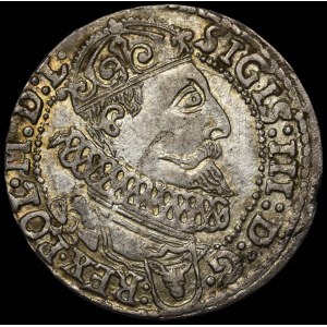 Zygmunt III Waza, Szóstak 1627, Kraków - błąd nominału IV - piękny i b. rzadki