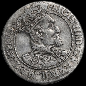 Zygmunt III Waza, Ort 1618, Gdańsk - łapa niedźwiedzia - wariant