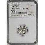 Sigismund III Vasa, Szeląg, 1624, Vilnius—full date: 1624—beautiful