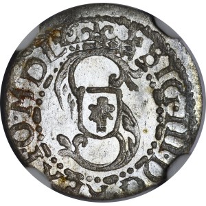 Sigismond III Vasa, Szeląg de 1617, Riga – magnifique
