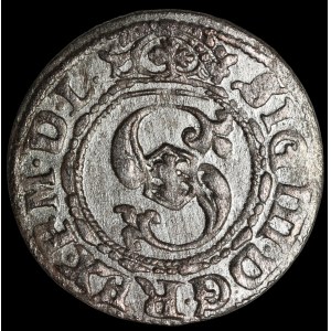 Zygmunt III Waza, Szeląg 1620, Ryga - liszka w prawo