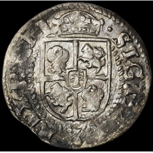 Sigismund III Vasa, 1.5-raki coin, 1615, Bydgoszcz—corded border on the obverse—rare
