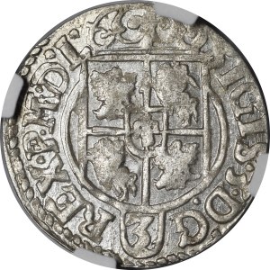 Sigismund III Vasa, 1620 Półtorak, Bydgoszcz—a Saxon in an oval shield—beautiful