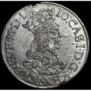Jan II Kazimierz, Szóstak 1662 AT, Kraków - rzadszy i b. ładny