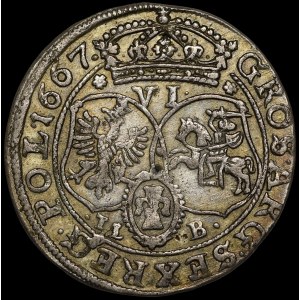 Jean II Casimir, Szóstak 1667 TLB, Bydgoszcz – assez joli