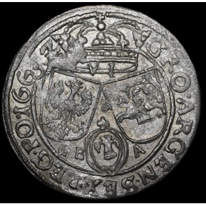 Jan II Kazimierz, Szóstak 1662 GBA, Lwów - rzadki