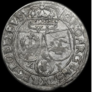 Jan II Kazimierz, Szóstak 1662 AT, Lwów - herb Ślepowron w nawiasie - brak daty - b. rzadki