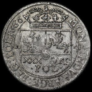 Jan II Kazimierz, Tymf 1666 AT, Kraków - rzadki