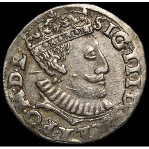 Zygmunt III Waza, Trojak 1590, Poznań - korona z rozetami, I - F