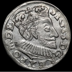 Sigismond III Vasa, Trojak 1591, Poznań – couronne aux lys, SIGI 3