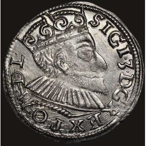 Zygmunt III Waza, Trojak 1593, Poznań - niska korona