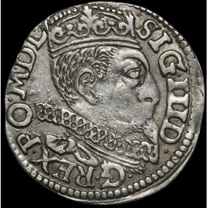 Sigismond III Vasa, Trojak 1600, Poznań - P à côté de l'aigle