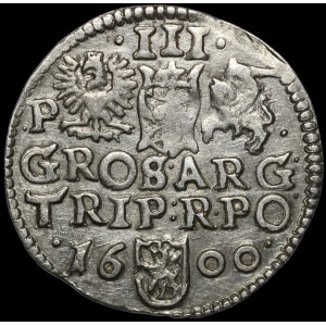 Sigismond III Vasa, Trojak 1600, Poznań - P à côté de l'aigle