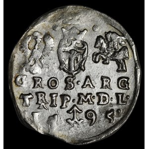 Sigismond III Vasa, trojak de 1595, Vilnius - Chalecki/Prus - plus rare
