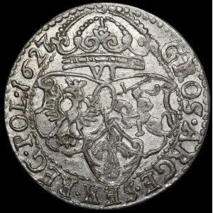 Zygmunt III Waza, Szóstak 1627, Kraków - piękny