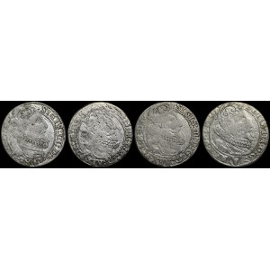 Sigismondo III Vasa, Szóstak 1624-1626, Cracovia - set (4 pezzi)