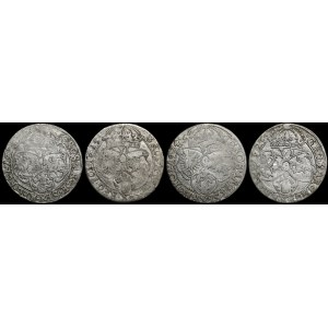 Sigismondo III Vasa, Szóstak 1624-1626, Cracovia - set (4 pezzi)